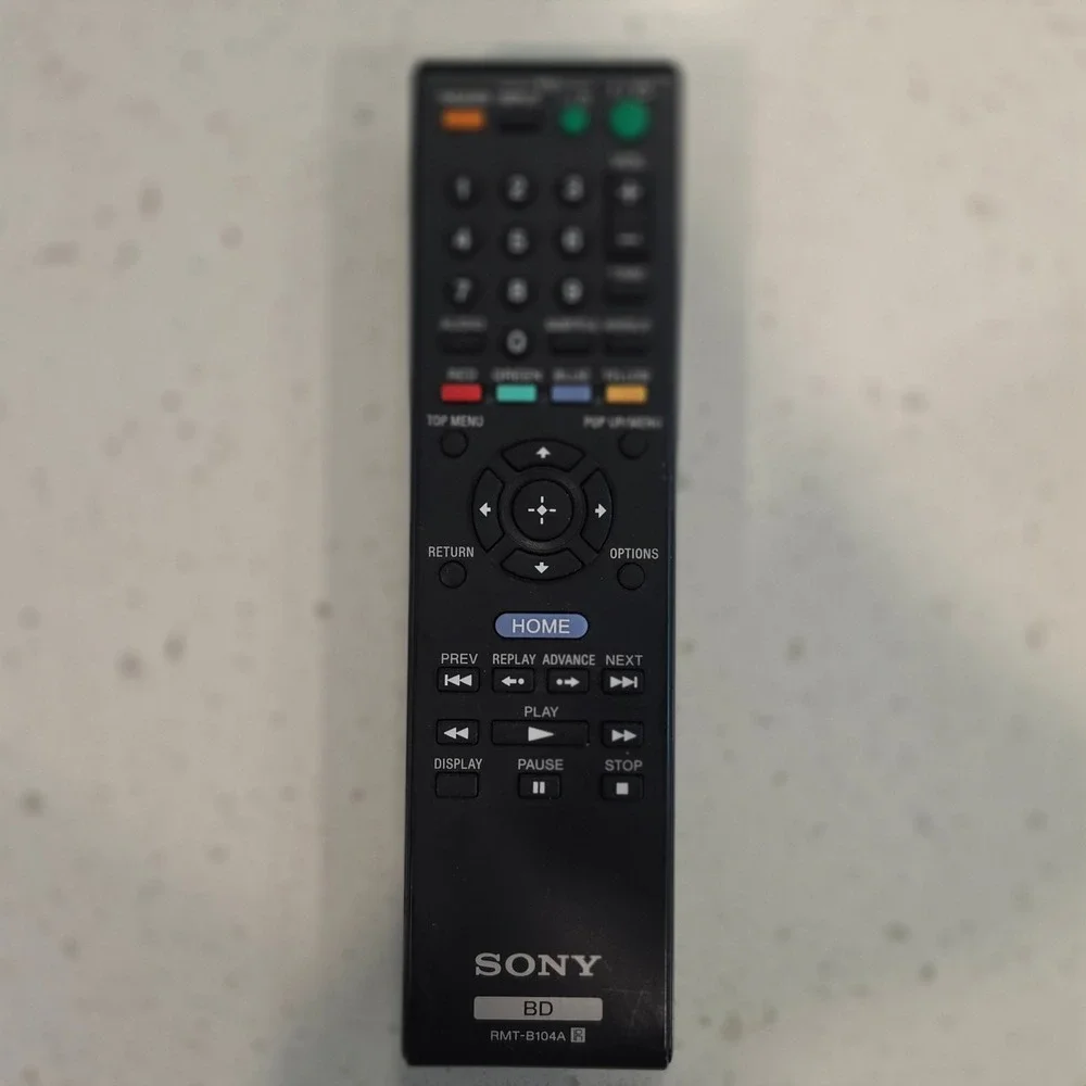 Sony RMT-B104A Blu-ray Disc Player Remote Control Black OEM Replacement